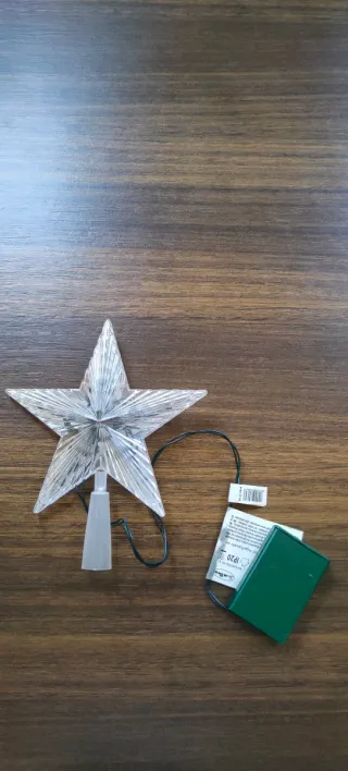 Puntale Stella Luminoso 10 LED