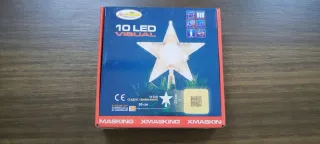 Puntale Stella Luminoso 10 LED