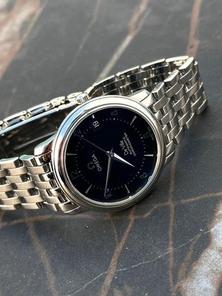 Omega De Ville Prestige Automático Negro/Plata