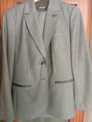 Traje Chaqueta y Pantalón TallaModa Gris M