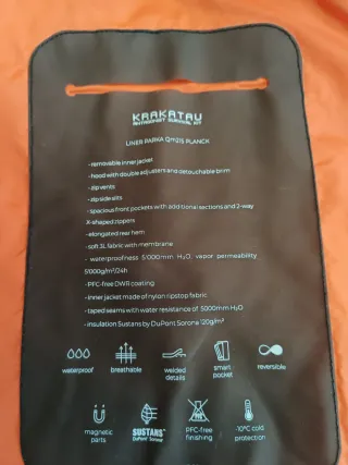 Gabardina Krakatau forro acolchado