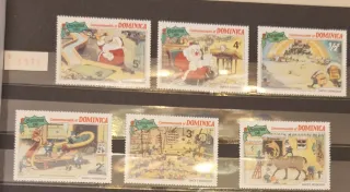 6 Sellos Navidad Dominica 1981