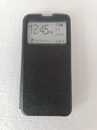 Custodia per cellulare nera con finestra Huawei P Smart Z