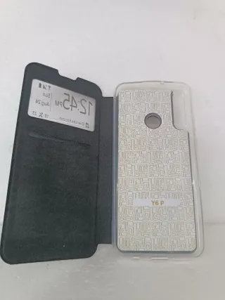 Custodia per cellulare nera con finestra Huawei P Smart Z