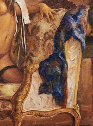 Angelo Batti – Dipinto olio su tela Femminile