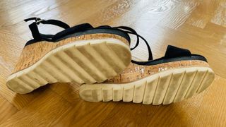 Sandali Marco Tozzi, neri, cinturino alla caviglia