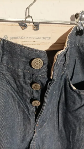 Bershka Pantalón Vaquero Azul