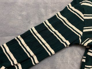 Top Bershka rayas verde y blanco Talla M