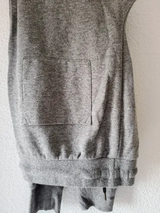 Pantalones chándal grises hombre