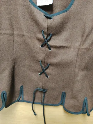 Cuerpiño mujer marrón con cordones hombro 38/48/55