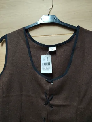 Cuerpiño mujer marrón con cordones hombro 38/48/55