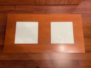 Mesa de centro madera y cristal