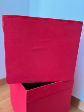 Cajas Almacenaje Ikea Drona Roja