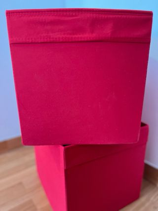 Cajas Almacenaje Ikea Drona Roja