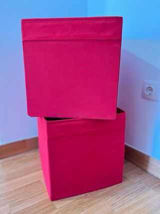 Cajas Almacenaje Ikea Drona Roja