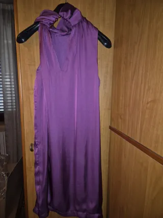Vestito viola taglia unica