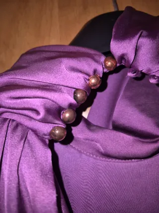 Vestito viola taglia unica