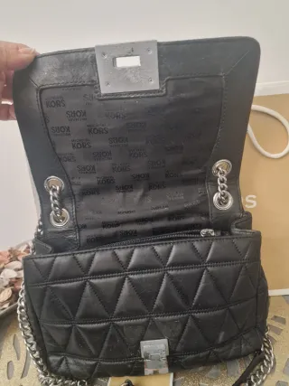 Bolso Michael Kors Negro Piel Acolchado