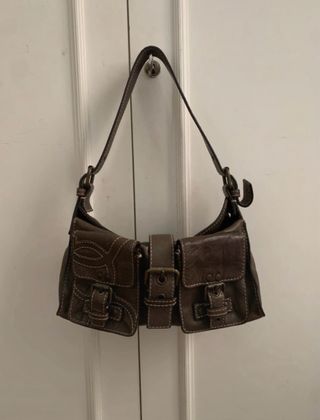 Bolso piel marrón Purificación García