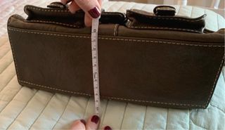 Bolso piel marrón Purificación García