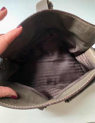 Bolso piel marrón Purificación García