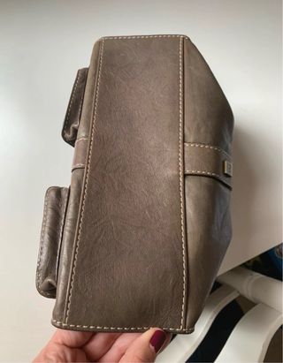 Bolso piel marrón Purificación García