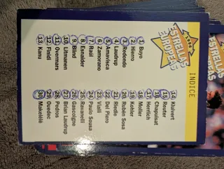 Colección completa cromos Estrellas Europeas 1996