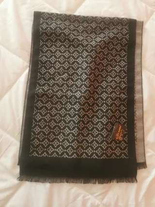 Sciarpa uomo M. Di MARRON fantasia geometrica