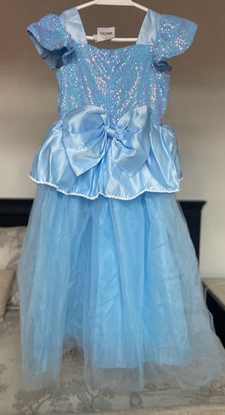 Disfraz Princesa Azul con Lentejuelas