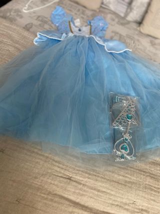 Disfraz Princesa Azul con Lentejuelas