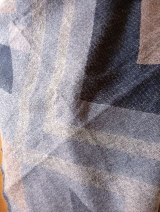 Pañoleta fular caliente azul y gris