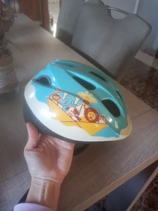 Casco bici infantil azul