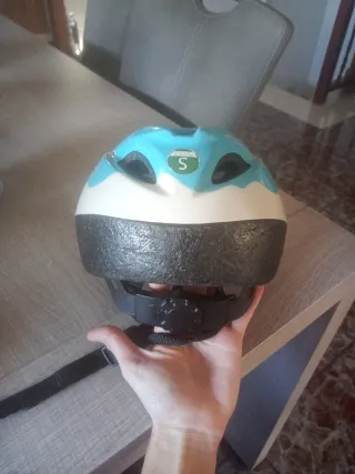 Casco bici infantil azul