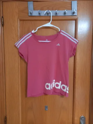 Camiseta Adidas Rosa Talla 11-12 Años