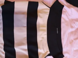 Abito donna Mina Cambon righe rosa nero