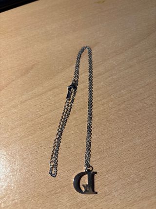 Collar bisutería letra D y Y 50 cm