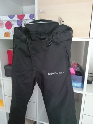 Pantalón moto negro protecciones