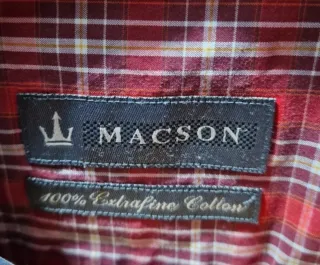 Camisa Macson cuadros hombre