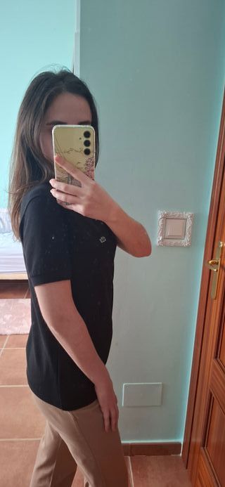 Polo Lacoste Negro Talla M