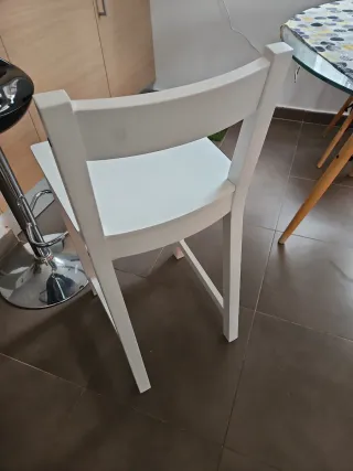 Taburete Cocina Blanco Madera Ikea