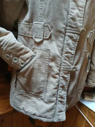 Chaquetón pana beige Talla L