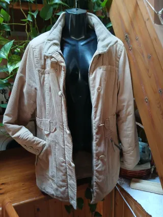 Chaquetón pana beige Talla L