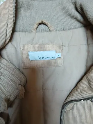 Chaquetón pana beige Talla L