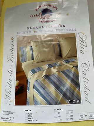 Juego Sábanas Térmicas 3 Piezas Cama 150