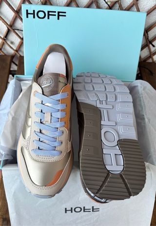 Zapatillas Hoff Oro y Gris Casual