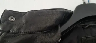 Giacchetta in pelle nera Giacche e cappotti da uomo