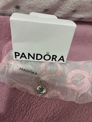 Pandora Charm Corazón Delfín Azul Plata