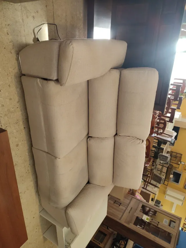 Sofá Eléctrico 2 Plazas Beige