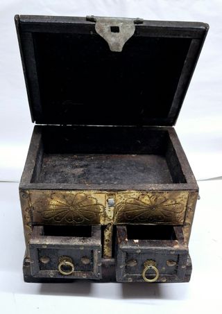 Cofre joyero madera vintage