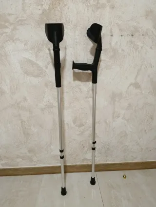 Bastones codo aluminio ajustables